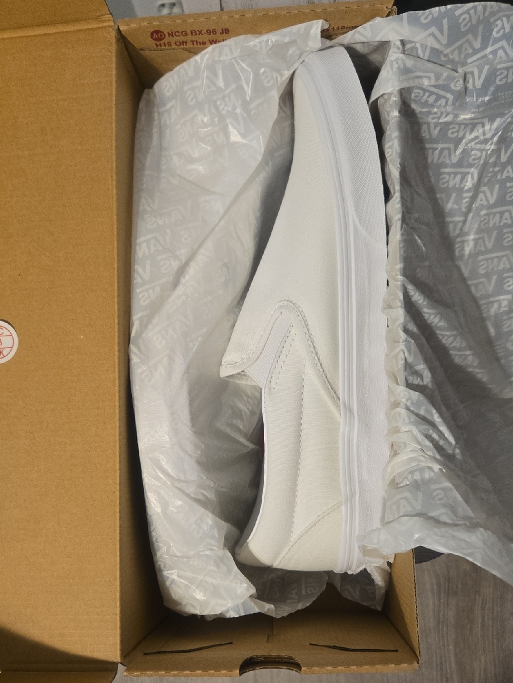 Vans Classic White Slip-On Canvas Sneaker